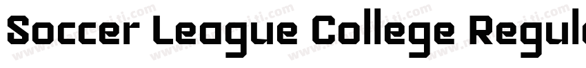 Soccer League College Regular字体转换